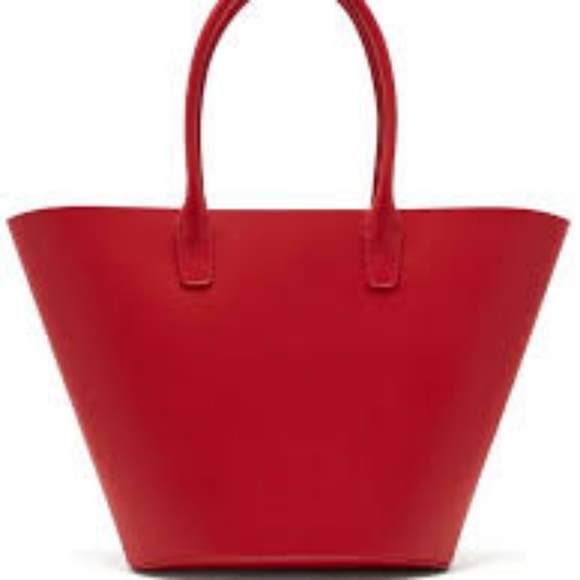 Nwt $995 Mansur Gavriel Triangle Calf Leather bag - Picture 4 of 16